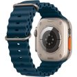 Apple Watch Ultra 2 (2023) GPS + Cellular 49 mm - Titanium Natural Titanium - Ocean band Blue For Sale