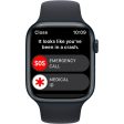 Apple Watch Series 8 (2022) GPS + Cellular 41 mm - Aluminium Midnight - Sport band Black on Sale