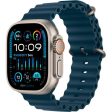 Apple Watch Ultra 2 (2023) GPS + Cellular 49 mm - Titanium Natural Titanium - Ocean band Blue Online Sale