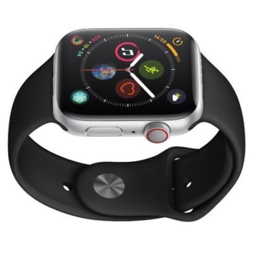 Apple Watch Series 8 (2022) GPS 41 mm - Aluminium Silver - Sport band Black Online now