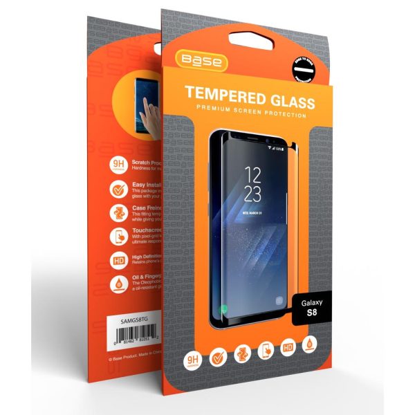 Samsung Galaxy S8 protective screen - Tempered glass - Clear Online now