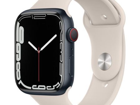 Apple Watch Series 7 (2021) GPS + Cellular 41 mm - Aluminium Midnight - Sport band Starlight Supply