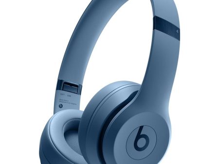 Beats Solo 4 Noise cancelling Headphone Bluetooth with microphone - Slate Blue Online now