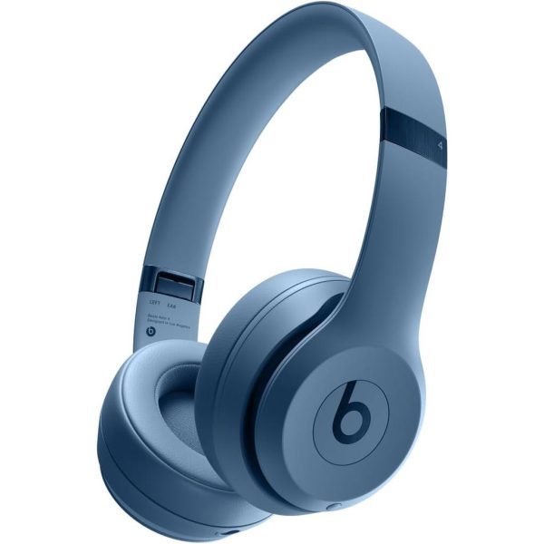 Beats Solo 4 Noise cancelling Headphone Bluetooth with microphone - Slate Blue Online now