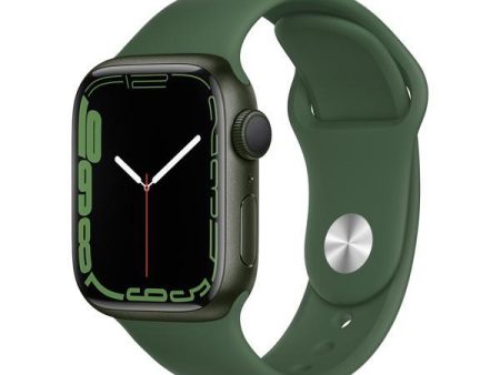 Apple Watch Series 7 (2021) GPS + Cellular 45 mm - Aluminium Green - Sport band Green Online Sale