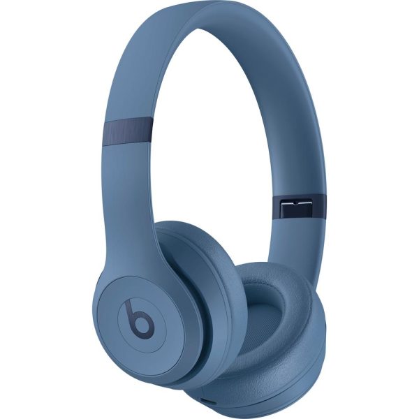 Beats Solo 4 Noise cancelling Headphone Bluetooth with microphone - Slate Blue Online now