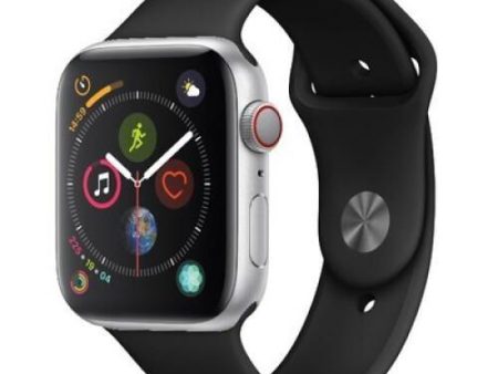 Apple Watch Series 8 (2022) GPS 41 mm - Aluminium Silver - Sport band Black Online now