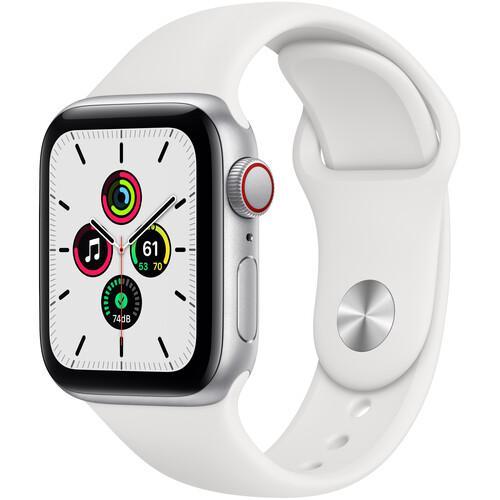 Apple Watch Series SE 1 (2020) GPS + Cellular 40 mm - Aluminium Silver - Sport band White Online now