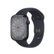 Apple Watch Series 8 (2022) GPS 41 mm - Aluminium Midnight - Sport band Black Hot on Sale