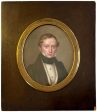 Charles PERREGAUX Miniature Portrait of a Gentleman Discount