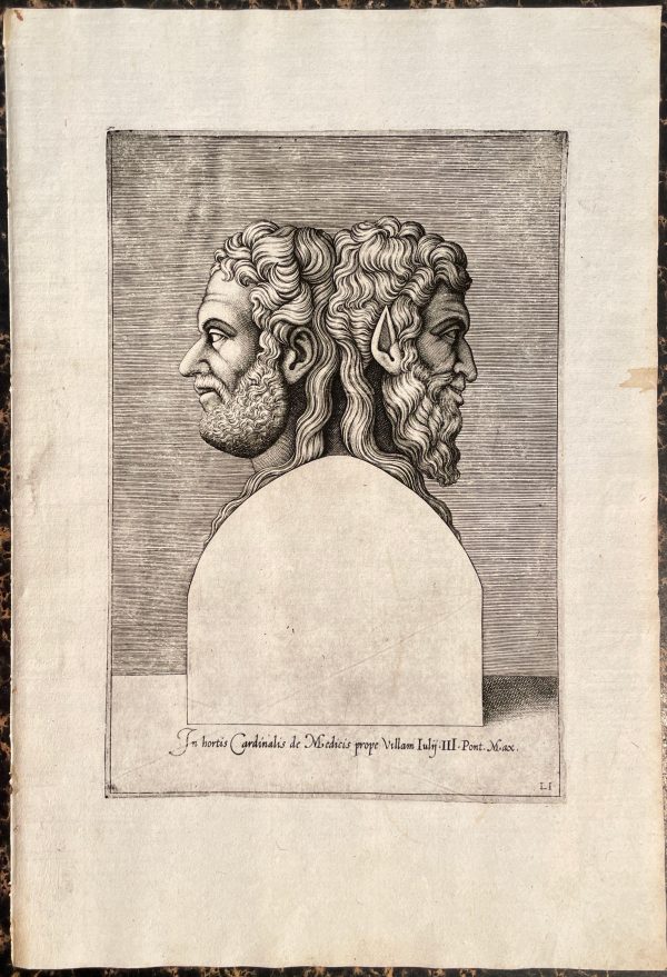 Agostino Veneziano - Portrait of Janus For Sale