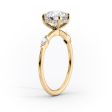 The Nicole Set With A 2.5 Carat Oval Moissanite Hot on Sale