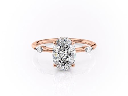 The Nicole Set With A 3.5 Carat Oval Moissanite Fashion