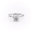 The Nicole Set With A 3.5 Carat Round Moissanite Online