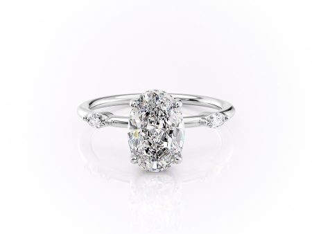 The Nicole Set With A 3 Carat Oval Moissanite For Discount