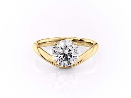 The Berta Set With A 2 Carat Round Moissanite For Cheap