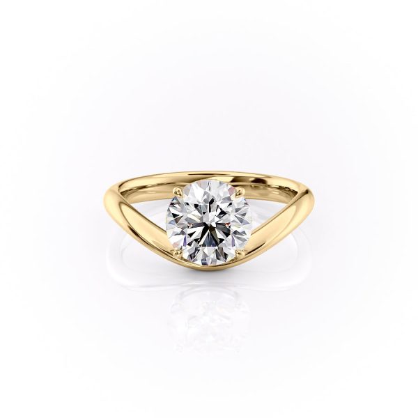 The Berta Set With A 2 Carat Round Moissanite For Cheap