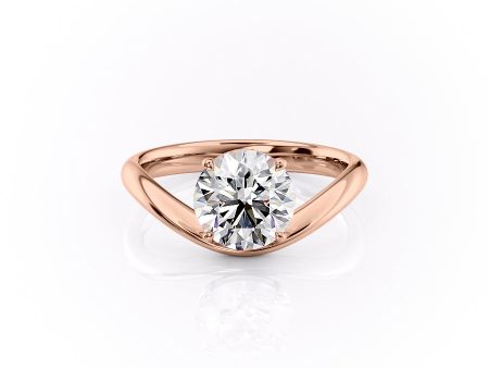 The Berta Set With A 3.5 Carat Round Moissanite on Sale